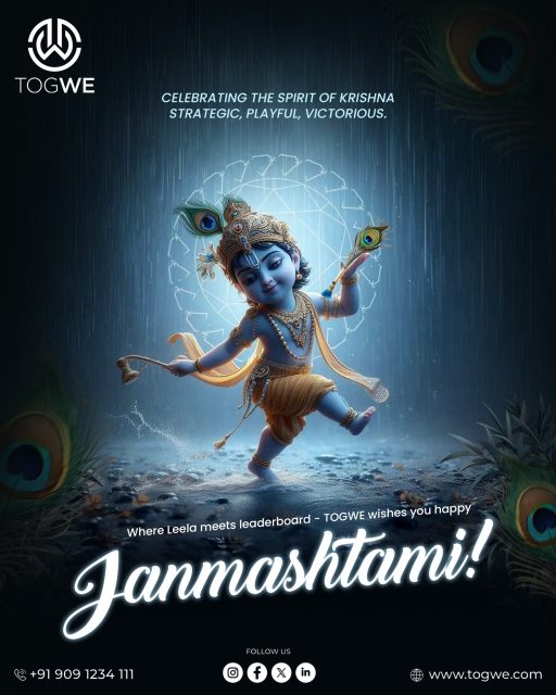 Happy Janmashtami! At TOGWE, we celebrate the play, the plan, and the power to win —  in life and on the leaderboard. 
#Janmashtami2025 #TogweCelebrates #StrategicPlay