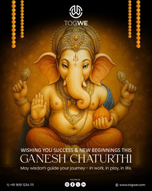 This Ganesh Chaturthi, TOGWE wishes you progress, purpose, and prosperity - in every game you play and every goal you chase.
#GaneshChaturthi #TogweCelebrates #NewBeginnings